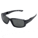 Cebe SKIiss Sunglass Black Frame, Grey Polarized Lens CBSKISS4