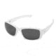 Cebe S'Kiss Single Vision Rx Sunglasses Shiny White Frame, CBSKISS5