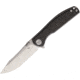 CH Knives Carbon Fiber Linerlock Folding Knife, 3.63in Satin S35Vn SS Blade, Carbon Fiber Handle, Thumb Stud, Pocket Clip, Gray Anodized Titanium Frame, CH3516-S