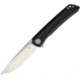 CH Knives Linerlock Black Folding Knife, 3.88 satin finish D2 tool steel blade, Black G10 handle, CH3002 BLACK HANDLE