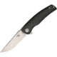 CH Knives Linerlock Folding Knife, 3.5in Satin 154Cm SS Blade, Black Titanium Handle, Pocket Clip, CH3006