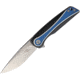 CH Knives Linerlock Folding Knife, 3.5in Stonewash 154Cm SS Blade, Pocket Clip, Black, Blue, White G10 Handle, CH3511-154