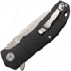 CH Knives Linerlock Folding Knife, 3.5in Stonewash D2 Tool Steel Blade, Black G10 Handle, Pocket Clip, CH3504-BK