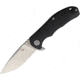 CH Knives Linerlock Folding Knife, 3.5in Stonewash D2 Tool Steel Blade, Black G10 Handle, Pocket Clip, CH3504-BK