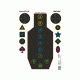 Champion Traps and Targets VisiColor Training Silhouette 12 Per Package, 45834
