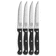 Chicago Cutlery Chicago Cutlery Steak Knife Set Black Polymer 4.50" SW Serr, Black, Stainless Steel, adult, BHQ-41589