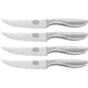 Chicago Cutlery Clybourn Steak Knives, 4.5 satin finish high carbon stainless blade, Brushed stainless handle, 1132341