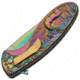China Made Deer Linerlock Spectrum A/O Folding Knife, 4.5in Closed, 3.25in Spectrum Titanium Coated SS Drop Point, Spectrum Titanium Finish SS, Spectrum, 300428-RB