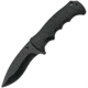 China Made Husky Boy Linerlock A/O Folding Knife, 4 black finish stainless blade, Black rubberized ABS handle, 300501-BK