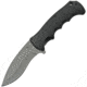 China Made Husky Boy Linerlock A/O Folding Knife, 4 satin finish stainless blade, Black rubberized ABS handle, 300501-SL