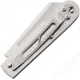 CIMO Clip Folding Knife, 3.5in Closed, 2.5in Mirror Stainless Clip Point Blade, Mirror SS Handle, 21/3 CLIP