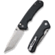 CIVIVI Button Lock Brazen Folding Knife, 3.4 in Blade, Carbon Steel, Black, C19059C-1
