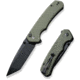 CIVIVI Button Lock Brazen Folding Knife, 3.4 in Blade, Carbon Steel, OD Green, C19059C-2
