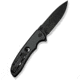 CIVIVI Hyperpulse Flipper &amp; Thumb Stud &amp; Button Lock Knife Black Aluminum Handle 3.5inch Black Stonewashed 14c28n Blade C23087a-1
