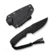 CIVIVI Gander Fixed Blade Knife Black Canvas Micarta Contoured Handle (3.63&quot; Black Stonewashed 14C28N Blade)