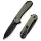 CIVIVI Elementum Folding Knife, 2.96in, D2, Drop Point, G10 OD Green Handle, C18062P3CP