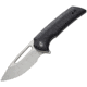 CIVIVI Odium Linerlock Black Folding Knife, 2.63 stonewash finish D2 tool steel blade, Black G10 handle, C2010D