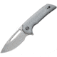 CIVIVI Odium Linerlock Gray Folding Knife, 2.63 stonewash finish D2 tool steel blade, Gray G10 handle, C2010A