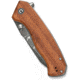 CIVIVI Placoid Flipper &amp; Thumb Stud Knife Guibourtia Wood Handle 3.67inch Damascus Blade C23079-ds1