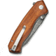 CIVIVI Placoid Flipper &amp; Thumb Stud Knife Guibourtia Wood Handle 3.67inch Damascus Blade C23079-ds1