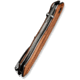 CIVIVI Placoid Flipper &amp; Thumb Stud Knife Guibourtia Wood Handle 3.67inch Damascus Blade C23079-ds1