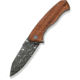 CIVIVI Placoid Flipper &amp; Thumb Stud Knife Guibourtia Wood Handle 3.67inch Damascus Blade C23079-ds1