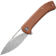 CIVIVI Riffle Linerlock Folding Knife, 3.5 stonewash finish 14C28N Sandvik stainless bla, Brown micarta handle, C2024A