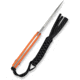 CIVIVI Timberbark Fixed Orange G10 Handle 3.2inch Satin Finished 14c28n Blade C23094-2, With 1pc Black Lanyard, Black Kydex Sheath &amp; T-clip - C23094-2