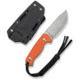 CIVIVI Timberbark Fixed Orange G10 Handle 3.2inch Satin Finished 14c28n Blade C23094-2, With 1pc Black Lanyard, Black Kydex Sheath &amp; T-clip - C23094-2