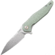 CJRB Agave Linerlock Jade G10 Folding Knife, 3.75 stonewash finish D2 tool steel blade, Jade G10 handle, J1911-NTG