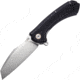 CJRB Barranca Linerlock Black Folding Knife, 3.75 stonewash finish D2 tool steel Wharncliffe b, Black G10 handle, J1909-BKF