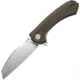 CJRB Barranca Linerlock Green Folding Knife, 3.75 stonewash finish D2 tool steel Wharncliffe b, Green G10 handle, J1909-GNF