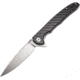 CJRB Briar Linerlock CF Folding Knife, 3.75 stonewash finish D2 tool steel blade, Carbon fiber handle, J1902-CF