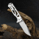 CJRB Chord SW Folding Knife, 4.75in Closed, 3.5in Stonewash AR-RPM9 Stainless Blade, Stonewash Stainless Handle, Nylon Case, J1927-ST