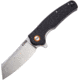 CJRB Crag Linerlock Black Folding Knife, 3.75 stonewash finish D2 tool steel blade, Black textured G10 handle, J1904-BKF