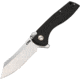 CJRB Kicker Recoil Lock Black Folding Knife, 3.5 stonewash finish D2 tool steel blade, Black textured G10 handle, J1915-BK