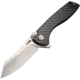 CJRB Kicker Recoil Lock CF Folding Knife, 3.5 stonewash finish D2 tool steel blade, Carbon fiber handle, J1915-CF