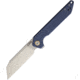 CJRB Rampart Gray Folding Knife, 3.5 stonewash finish D2 tool steel blade, Blue-Gray G10 handle, J1907-GYF