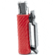 Clip &amp; Carry Kydex Sheath for the Leatherman Wingman, Sidekick, Rebar &amp; Rav, Carbon Fiber Red, LWING-CF-RED