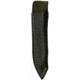 CMB Made Knives Kisame Fixed Blade Knife, 7.5in Overall, 3.5in Stonewash 14C28N Sandvik Blade, Black G10 Handle, Leather Sheath, CMB-FB01D
