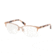 Coach EVIE HC5047 Single Vision Prescription Eyeglasses, 50mm, Rose Gold, HC5047-9331-50-SV