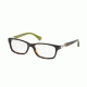 Coach FANNIE HC6052 Progressive Prescription Eyeglasses 5232-52 - Dark Tortoise/Dark Tortoise Green Sig C Frame