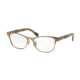 Coach HC5074 Single Vision Prescription Eyeglasses 9242-54 - Satin Sand/ Confetti Teal Frame