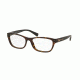 Coach HC6082F Single Vision Prescription Eyeglasses 5244-53 - Dark Tortoise/Black Frame