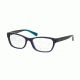 Coach HC6082F Single Vision Prescription Eyeglasses 5352-53 - Crystal Navy/Crystal Navy Azure Gradient Frame