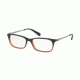 Coach HC6110 Progressive Prescription Eyeglasses 5475-52 - Black Amber Glitter Gradient Frame