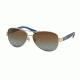 Coach L103 CHRISTINA HC7047 Single Vision Prescription Sunglasses HC7047-90781F-59 - Lens Diameter 59 mm, Frame Color Silver / Blue