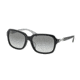 Coach L545 ASHLEY HC8104F Single Vision Prescription Sunglasses HC8104F-521411-57 - Lens Diameter 57 mm, Frame Color Black/Black White Sig C