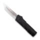 Open Box, Dealer Demo, CobraTec Knives Lightweight OTF Knife, 3.25in, D2 Steel, Tanto Non-Serrated, Black Handle, BCTLWTNS