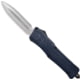 Cobra Tec Knives CTK-1 OTF Large Automatic Folding Knives, 3.75in, D2 Steel, Dagger Point, Aluminum Alloy NYPD Blue Handle, LNYCTK1DAGNS